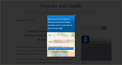 Desktop Screenshot of musclesandhealth.com