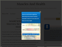 Tablet Screenshot of musclesandhealth.com